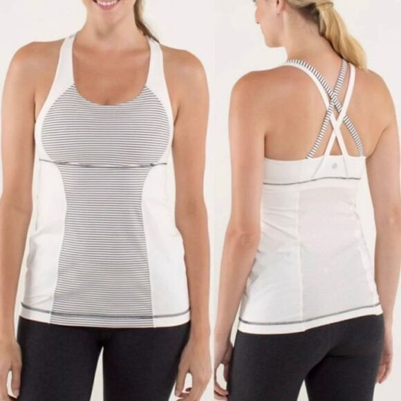 Lululemon Energy Tank in Hyper Stripe Angel Wing - Picture 1 of 7